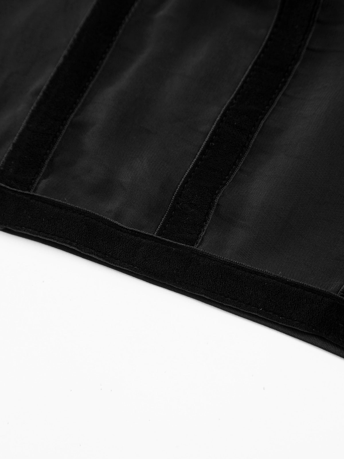Crop-Top mit Korsett-Design und Netzstoff