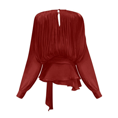 Rotes Mini-Kleid mit Rüschen – Verspielt & Elegant