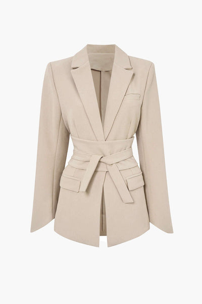 Blazer mit Reverskragen und geradem Schnitt