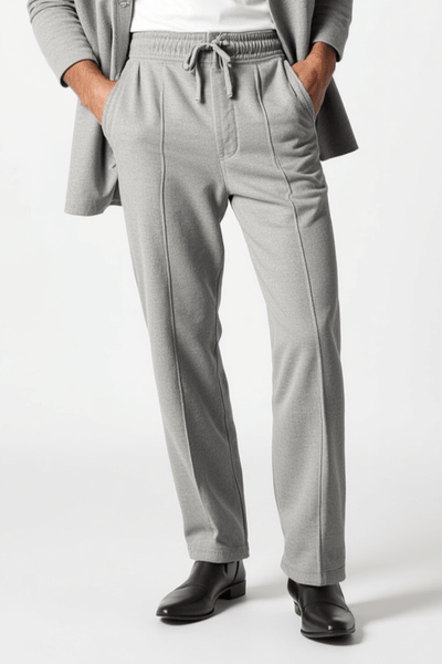 Herren Cashmere Loungehose mit Kordelzug – Weicher, Atmungsaktiver Komfort