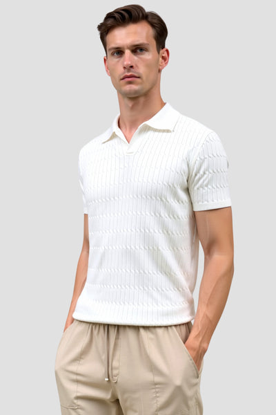 Herren Poloshirt mit Kragen und Knopfleiste