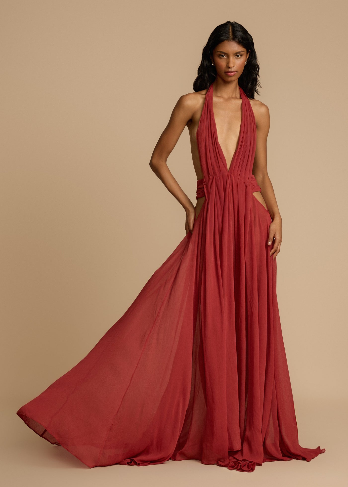 ZURIA | FLORENCE KLEID ROT