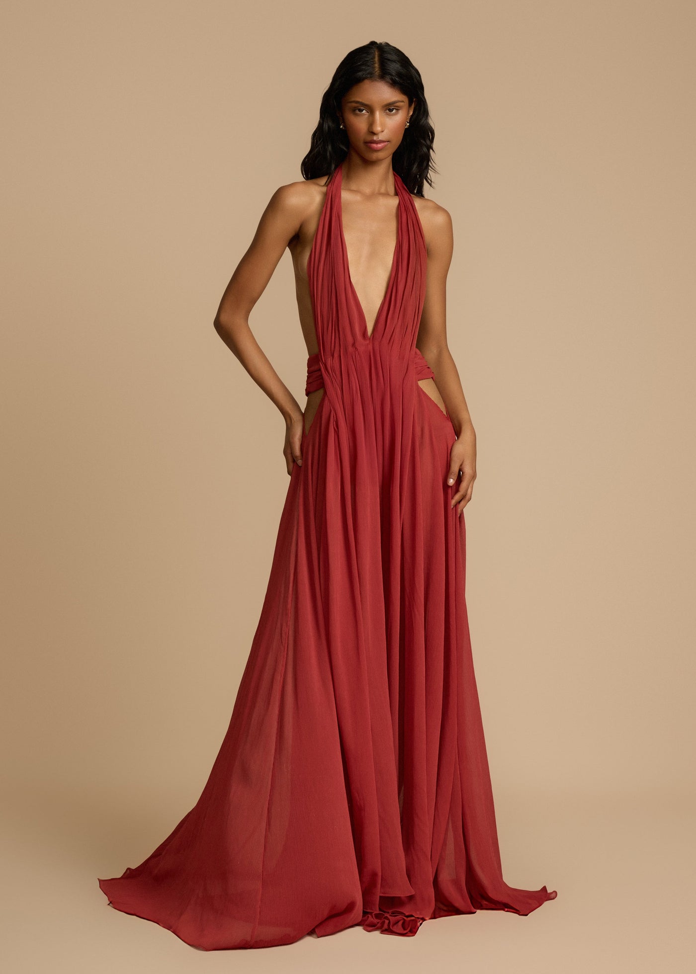 ZURIA | FLORENCE KLEID ROT