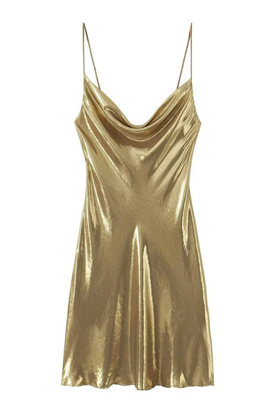 Kleid mit metallischem Glanz – Glamouröser Look für besondere Anlässe