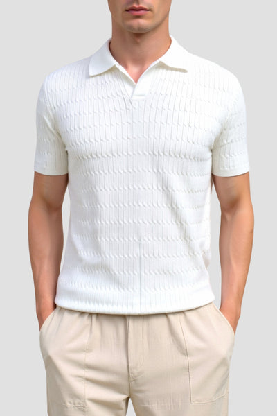 Herren Poloshirt mit Kragen und Knopfleiste