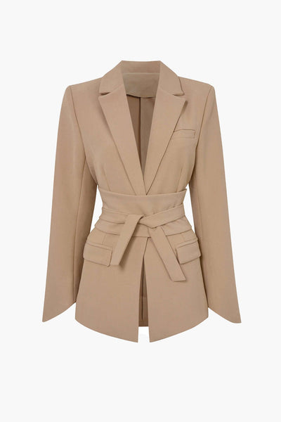 Blazer mit Reverskragen und geradem Schnitt