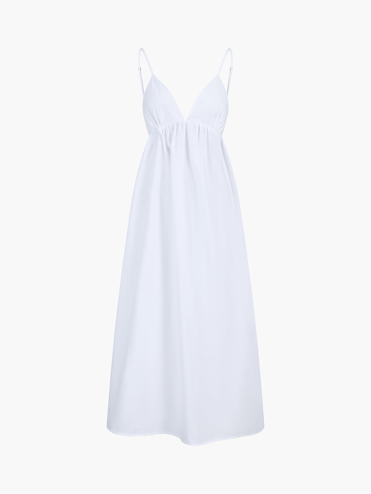 ZURIA | Langes Kleid mit offenem Rücken im Coastal-Cowgirl-Stil