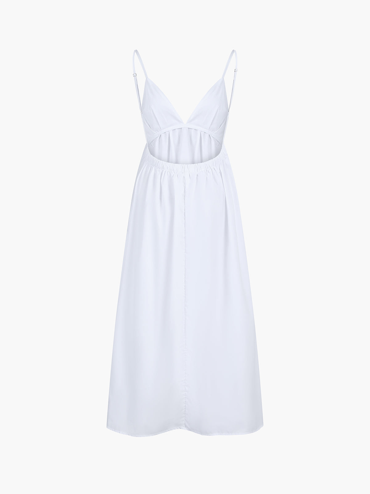 ZURIA | Langes Kleid mit offenem Rücken im Coastal-Cowgirl-Stil