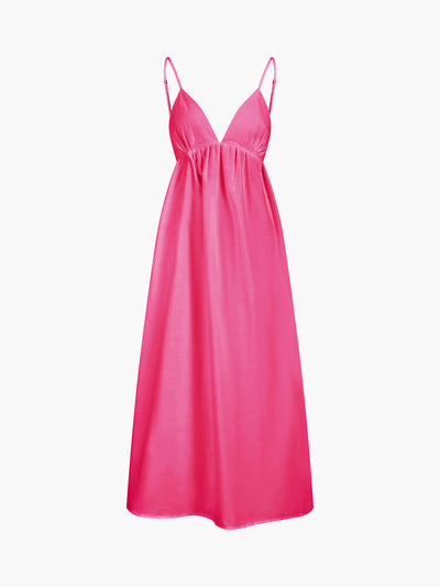 ZURIA | Langes Kleid mit offenem Rücken im Coastal-Cowgirl-Stil