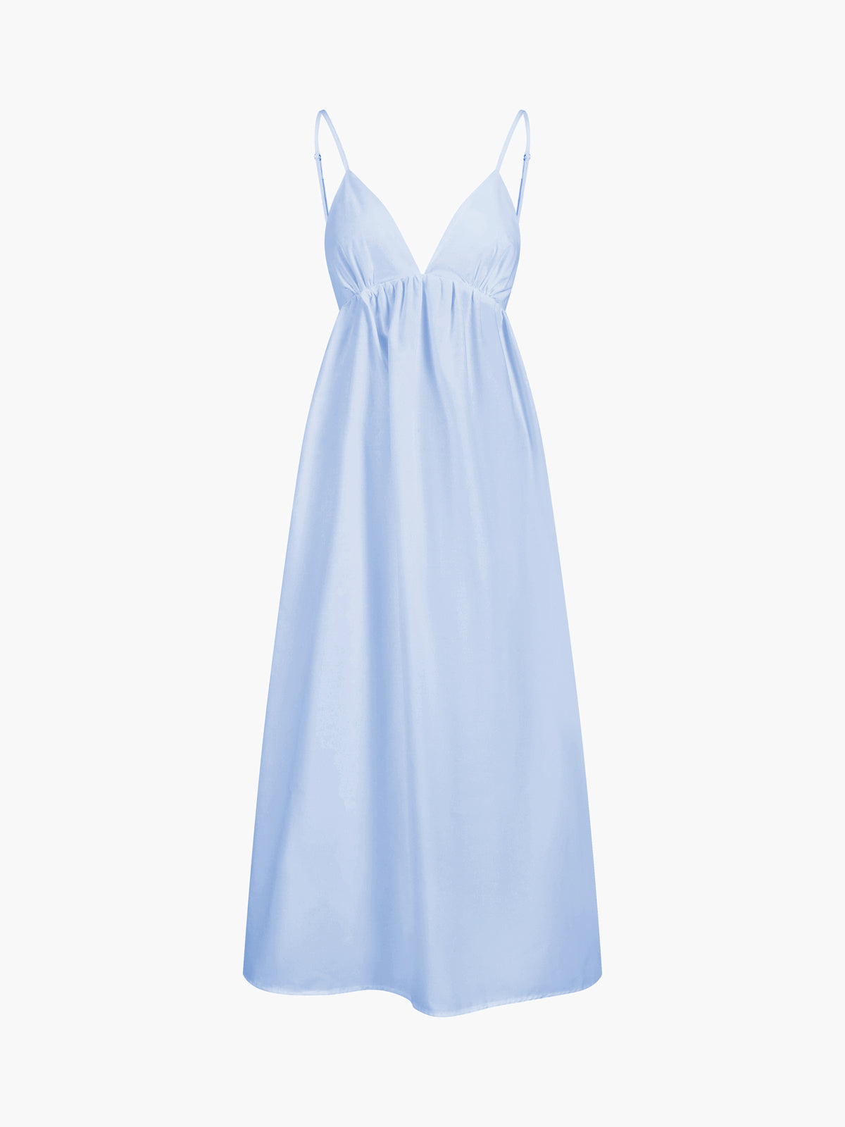 ZURIA | Langes Kleid mit offenem Rücken im Coastal-Cowgirl-Stil
