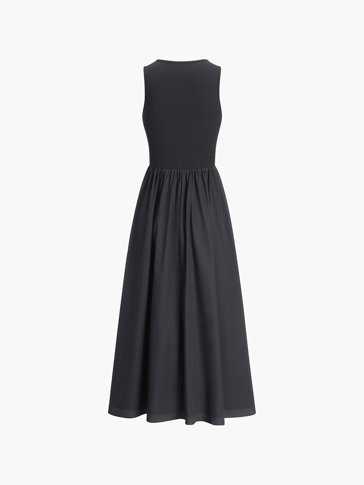 Langärmeliges Freizeitkleid mit Rundhalsausschnitt