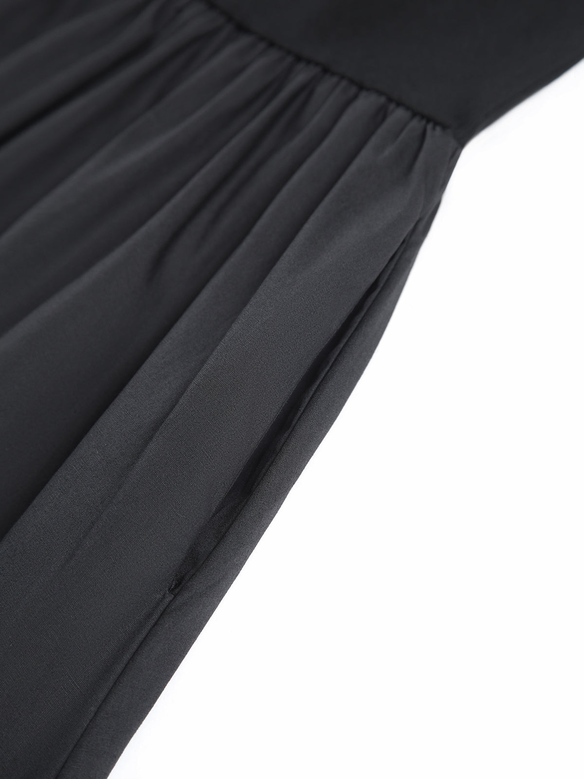 Langärmeliges Freizeitkleid mit Rundhalsausschnitt