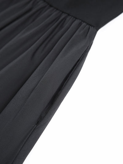 Langärmeliges Freizeitkleid mit Rundhalsausschnitt