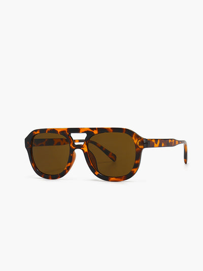 Sonnenbrille mit Leopardenmuster