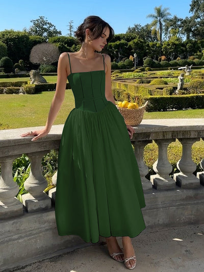 ZURIA  | Französisches fließendes langes Kleid