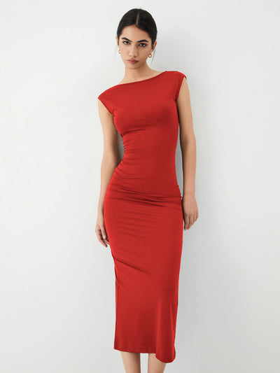 ZURIA | Old Money rückenfreies Kleid