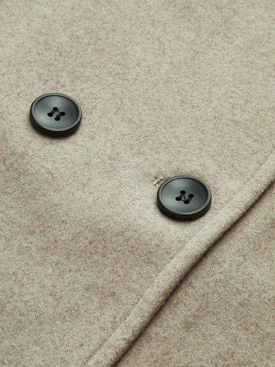 Übergroße Button-Down-Jacke mit Taschen