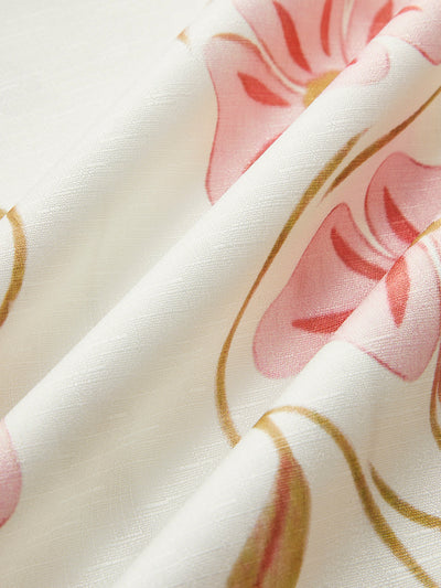 Damen Sommerkleid – Ärmelloses kurzes Kleid mit romantischem Print