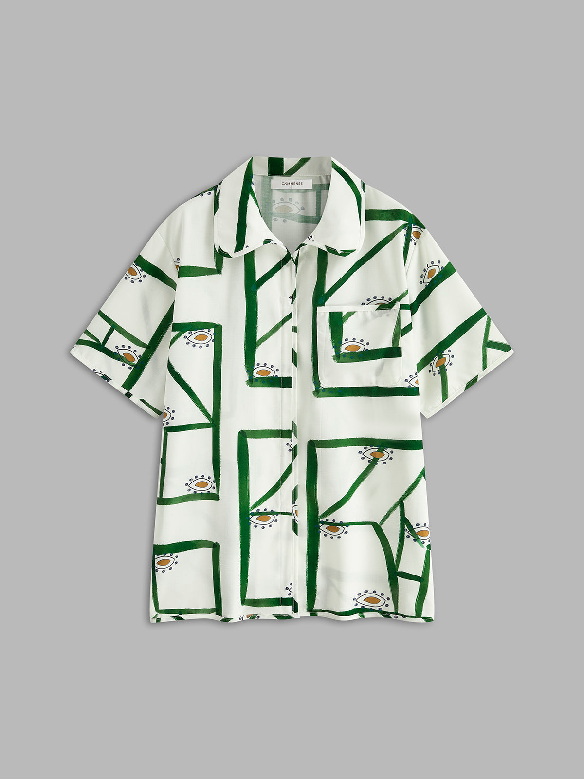 ZURIA | Bedrucktes Shorts-Set mit Kordelzug