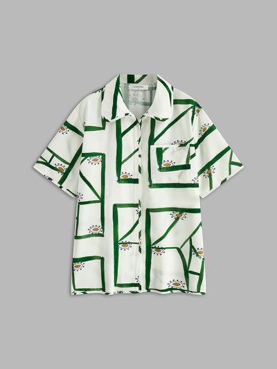 ZURIA | Bedrucktes Shorts-Set mit Kordelzug