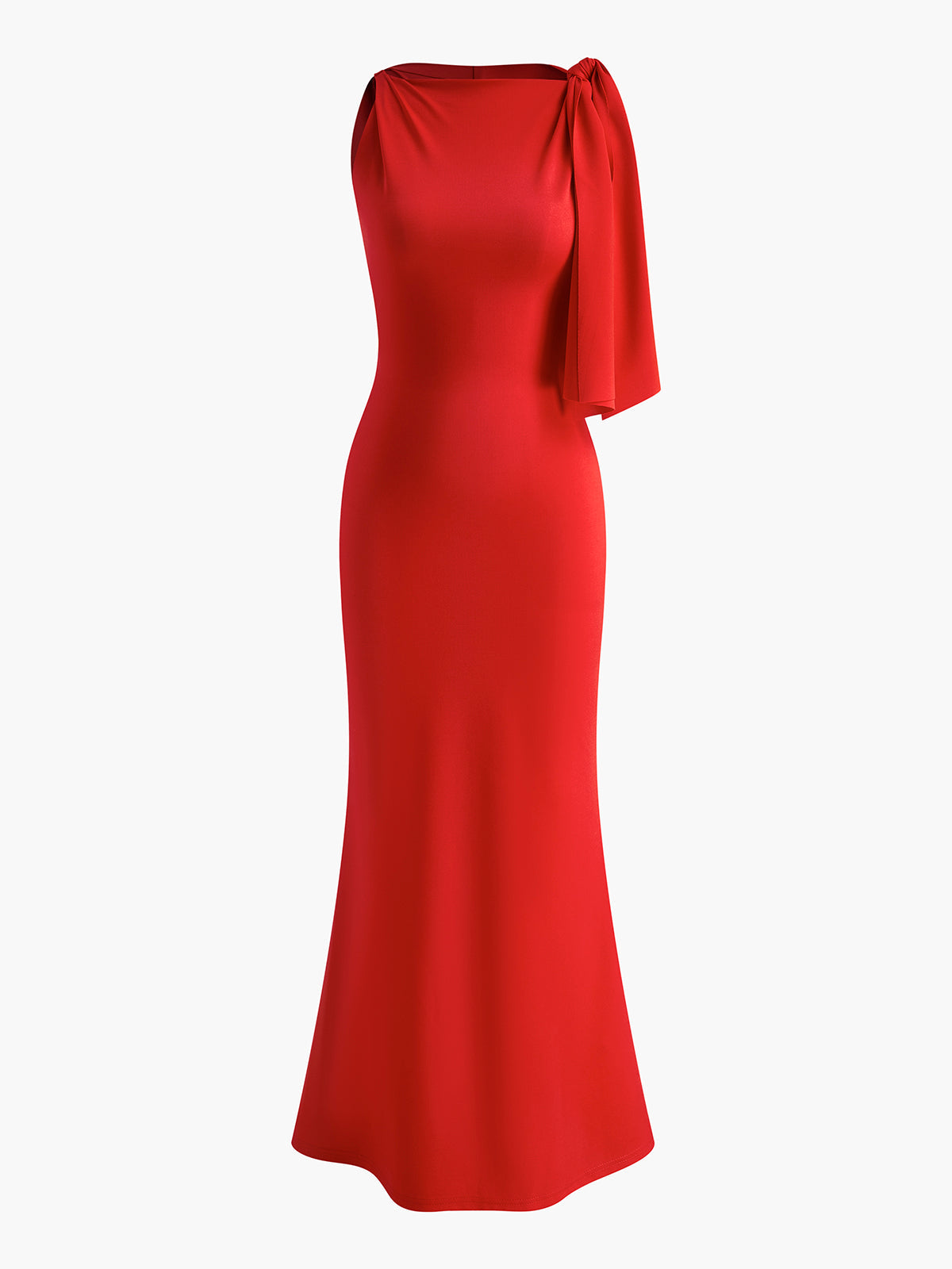 ZURIA | geknotetes ärmelloses langes Kleid