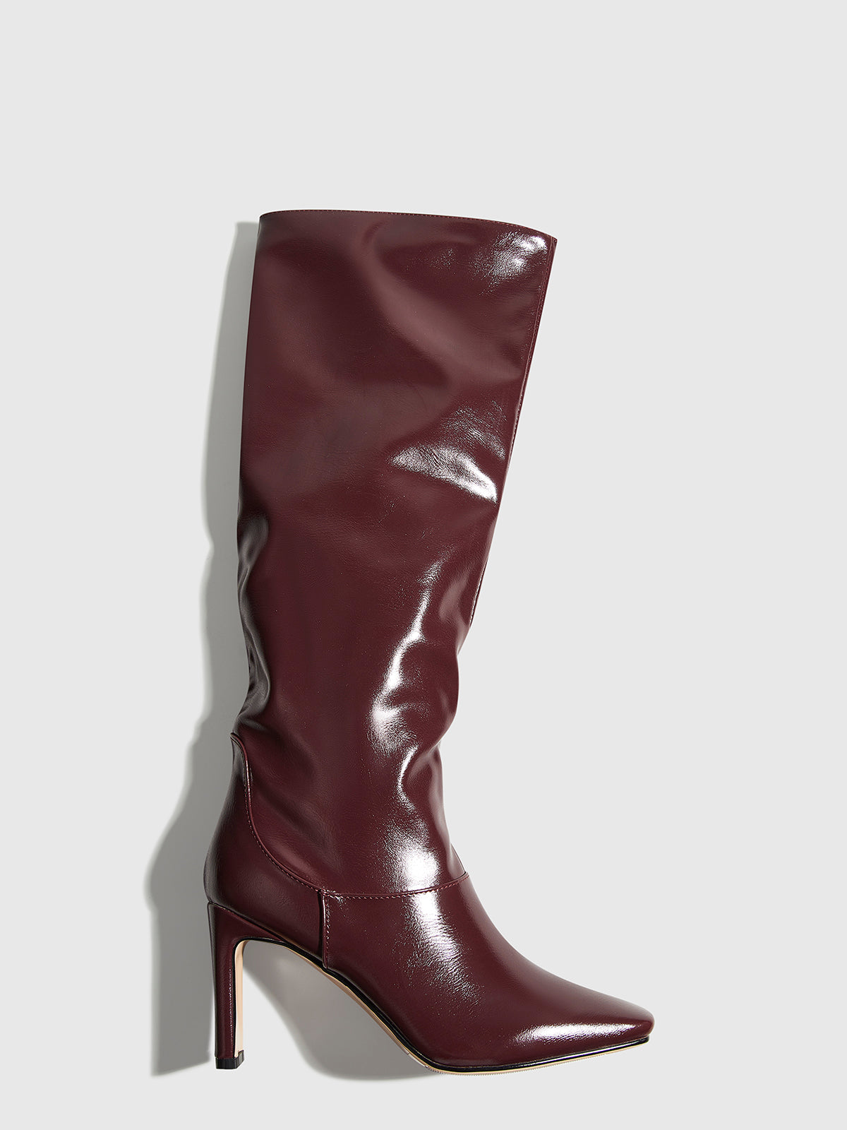High Heel Stiefel Damen – Kniehohe Stiefel mit eckiger Spitze