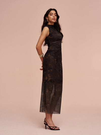 ZURIA  | Premium gefüttertes Mesh-Kleid