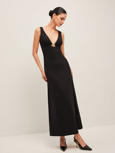 ZURIA │ Cannes Kleid mit V-Ausschnitt