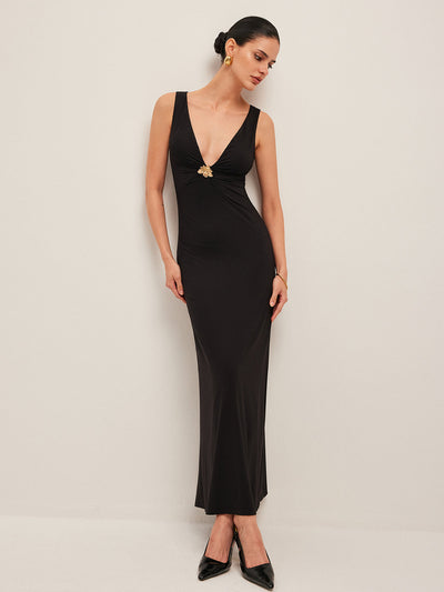 ZURIA │ Cannes Kleid mit V-Ausschnitt