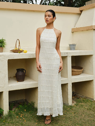 Damen Sommerkleid – Luftiges Neckholder-Kleid für warme Tage