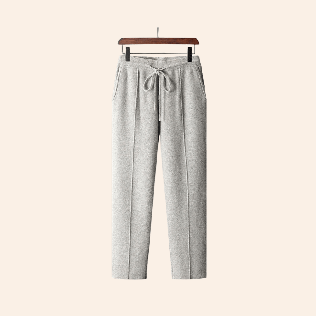 Herren Cashmere Loungehose mit Kordelzug – Weicher, Atmungsaktiver Komfort