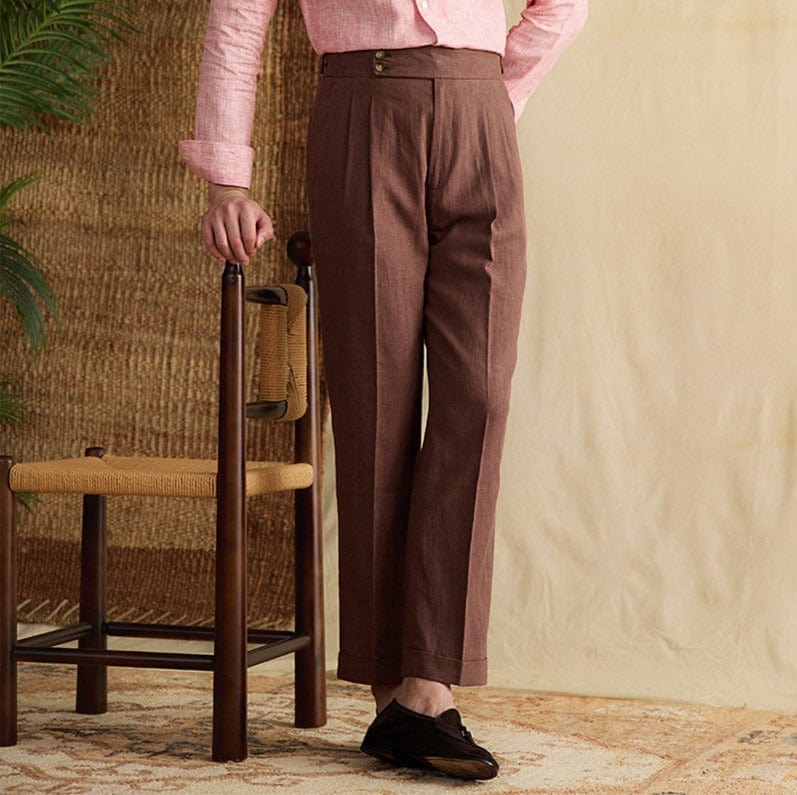 George - Linen Straight Pants