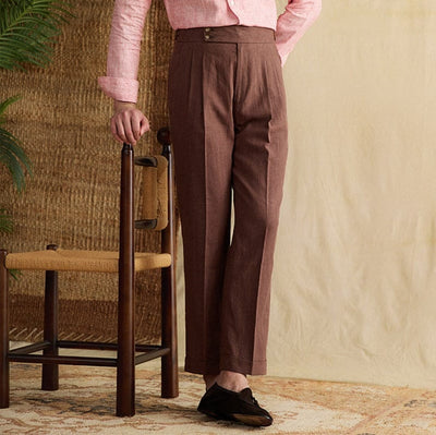 George - Linen Straight Pants