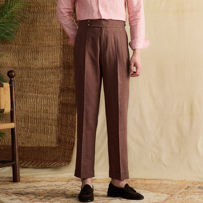 George - Linen Straight Pants