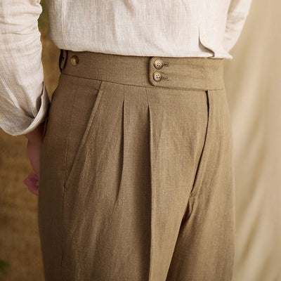 George - Linen Straight Pants