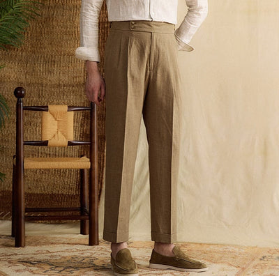 George - Linen Straight Pants