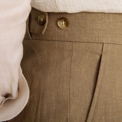 George - Linen Straight Pants