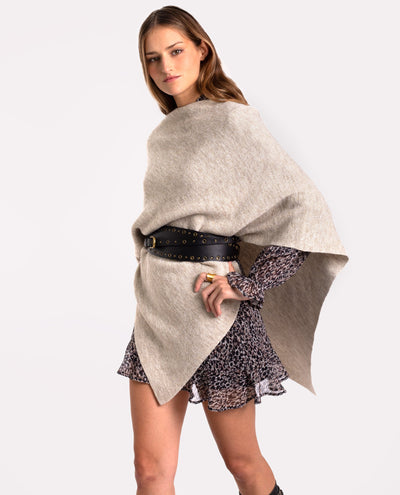 Bedruckter lange rok mit hoher Taille