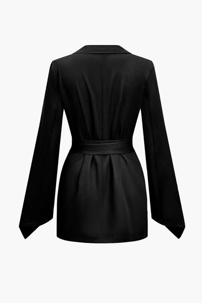 Blazer mit Reverskragen und geradem Schnitt