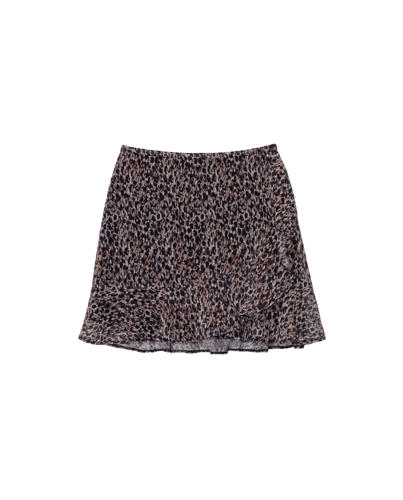 Bedruckter lange rok mit hoher Taille