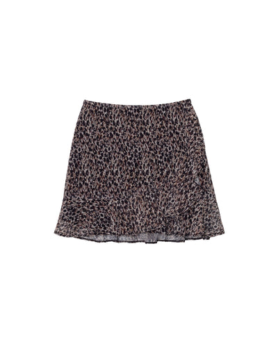 Bedruckter lange rok mit hoher Taille