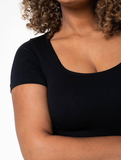 ZURIA │ bequemer Body mit quadratischem Ausschnitt
