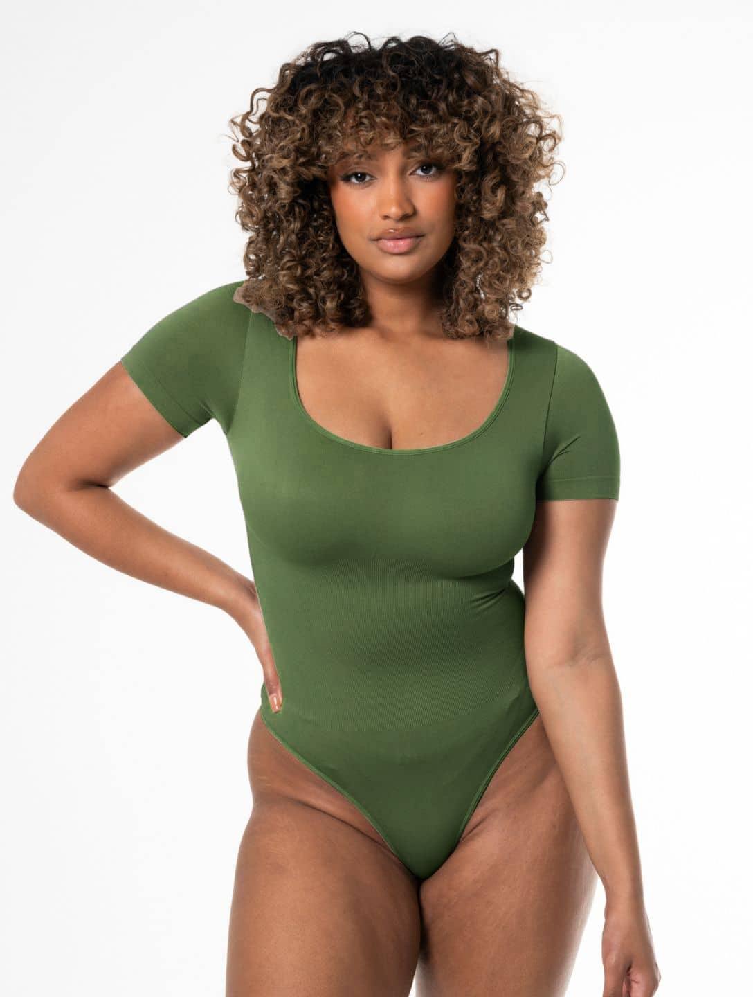 ZURIA │ bequemer Body mit quadratischem Ausschnitt