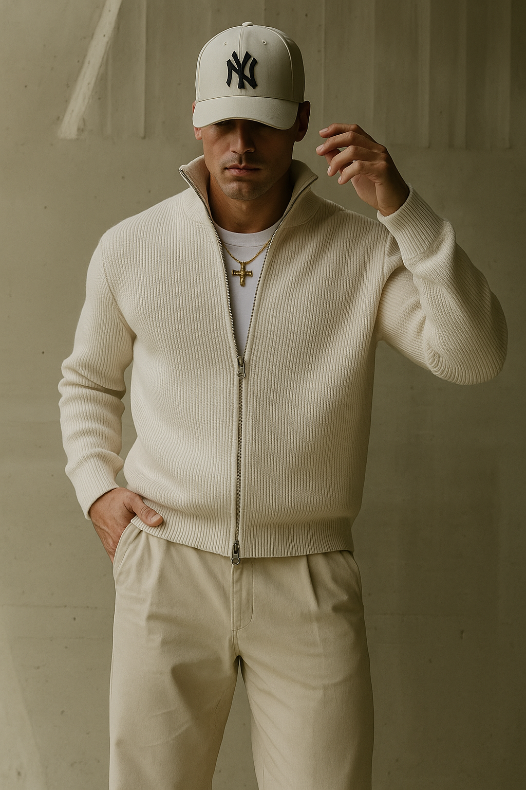 Andrew - Cashmere Zipper Jacket