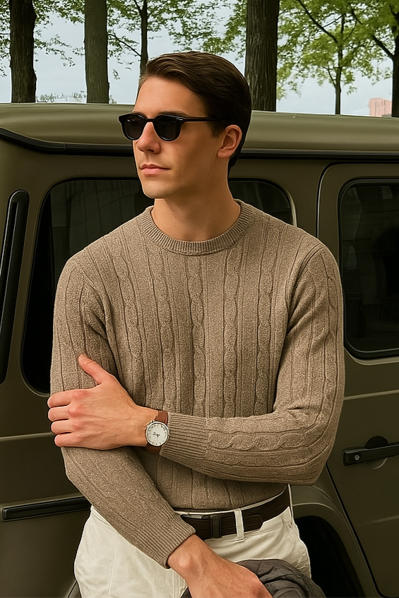 Albert - Textured Cashmere Sweater