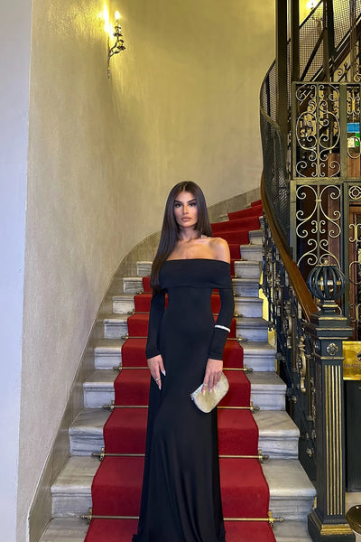 Schwarzes Langarm-Kleid – Zeitlose Eleganz für jeden Anlass