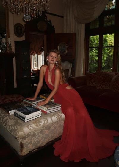 ZURIA | FLORENCE KLEID ROT